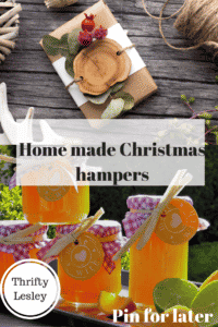 Homemade Christmas hampers
