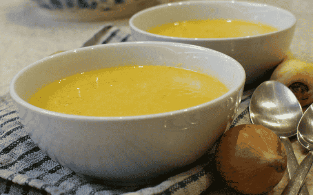 Spiced Parsnip Soup 17p a serving. Serve with tomato scone or herb bread
