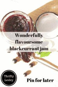 home made blackcurrant jam