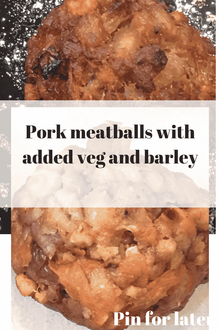 meatballs with added veg