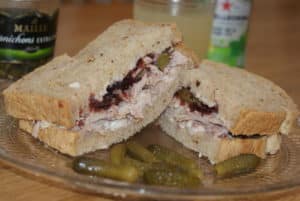 leftover turkey sandwich
