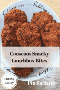 Couscous snacky lunchtime bites - budget meals