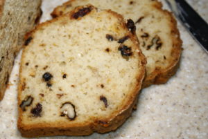 walnut and cranberry tea bread