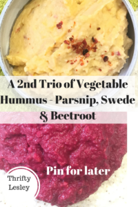 a 2nd trio of vegetable hummus