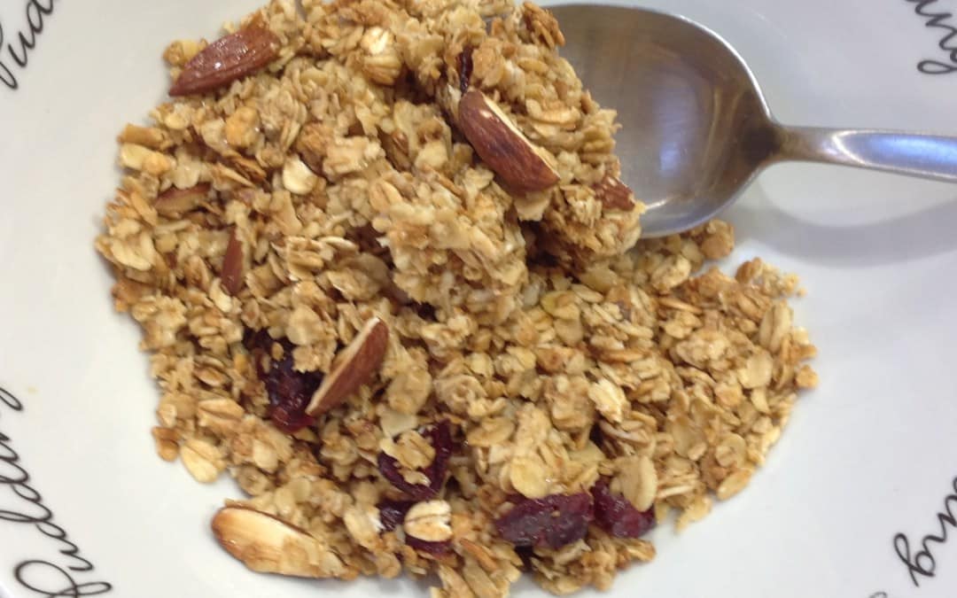 Maple Syrup, Toasted Almond & Cranberry Granola