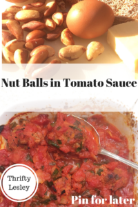 nut balls in tomato sauce