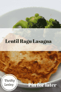 Lentil Ragu Lasagna