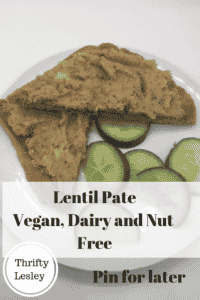 Lentil pate for an extremely cheap meal