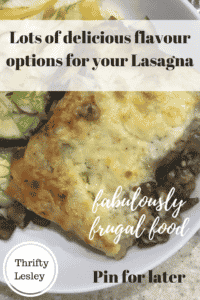 Lasagna flavour options