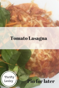 Tomato Lasagna for a cheap family recipe