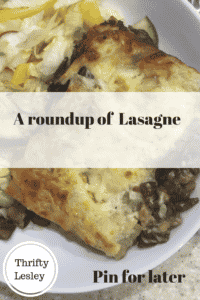 Lasagna flavour options
