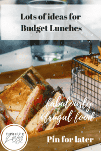 lots of ideas for budget lunches