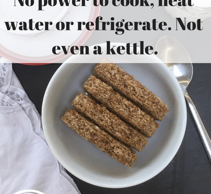 No Power Meal Plan – muesli, kidney beans and hotdogs