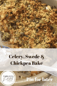 Celery, Swede and Chickpea Bake