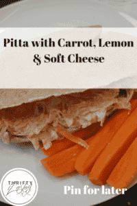 Pitta with Carrot, Lemon & Soft Cheese
