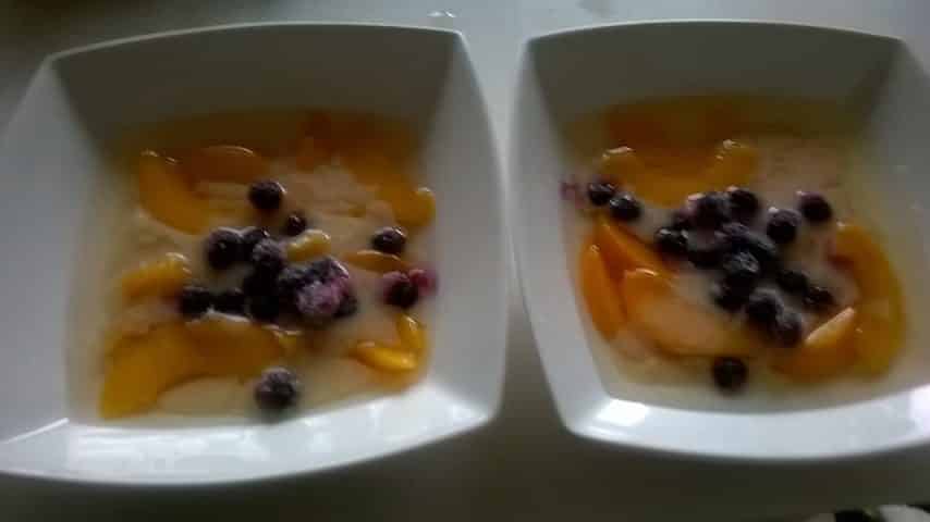 fruit and cream