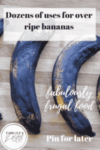 over ripe bananas