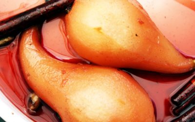 Easy Poached Pears Without Alcohol