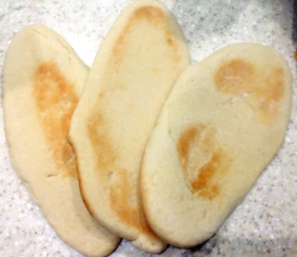 home made pitta bread