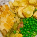 Bacon and leek pie