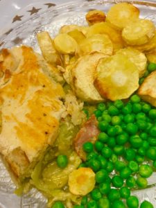 bacon and leek pie