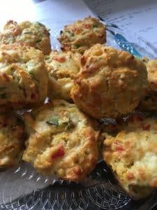Vegetable Muffins on a plate