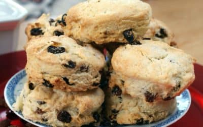 Fruit Scones that happen to be egg free and vegan
