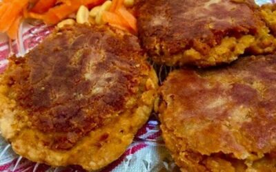 Falafel with carrot salad