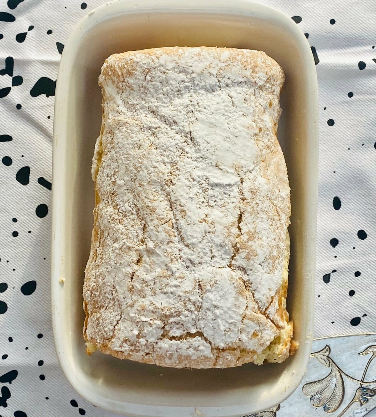 roulade recipe - half the roulade, overhead