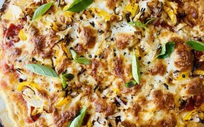 Chicken Pizza with onions and peppers – Stretch A Chicken (3)
