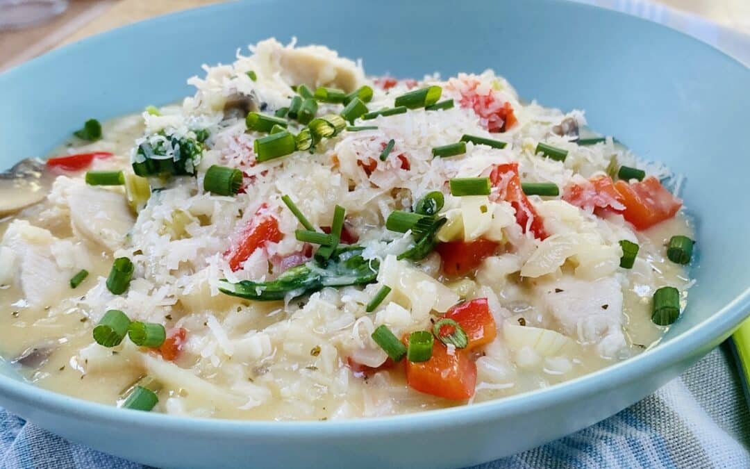Chicken and Vegetable Risotto (no wine) – Stretch A Chicken (2)