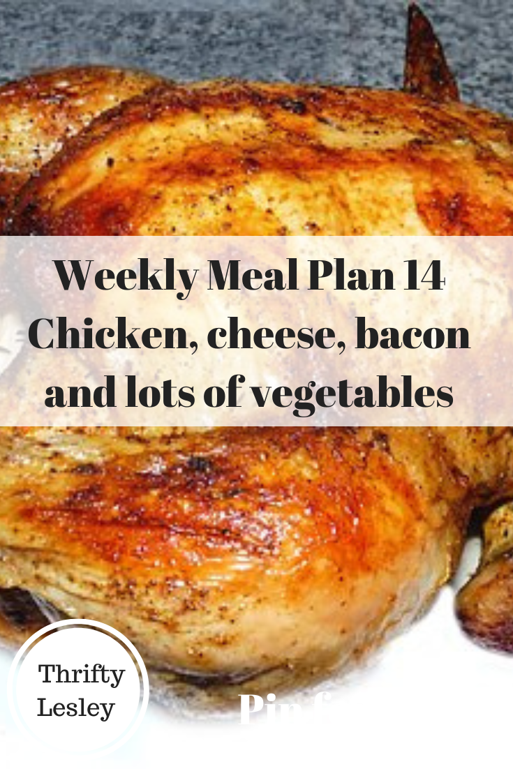 Pinterest image for weekly meal plan 14.