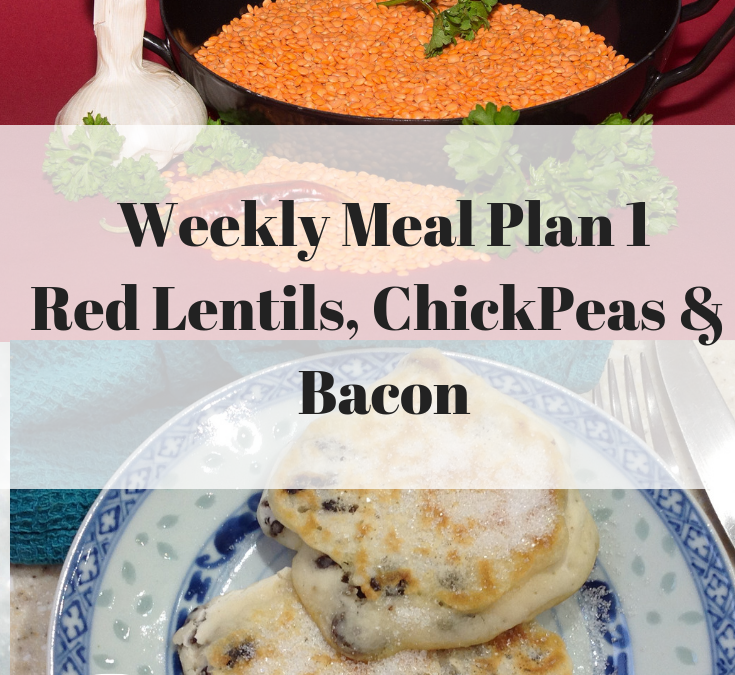 Meal Plan One – red lentils, chick peas and bacon