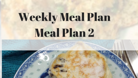 PIN image for weekly meal plan 2