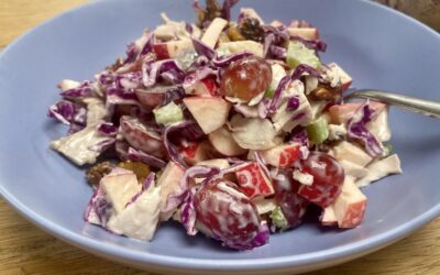 Red cabbage and Chicken Waldorf Salad